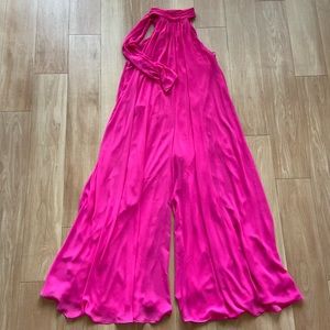Pink Wide Leg Jumpsuit